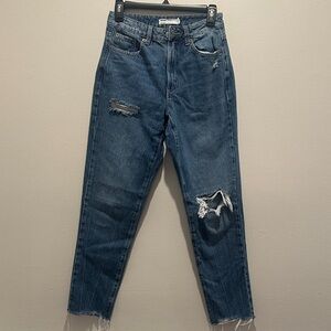 Garage ripped mom jeans